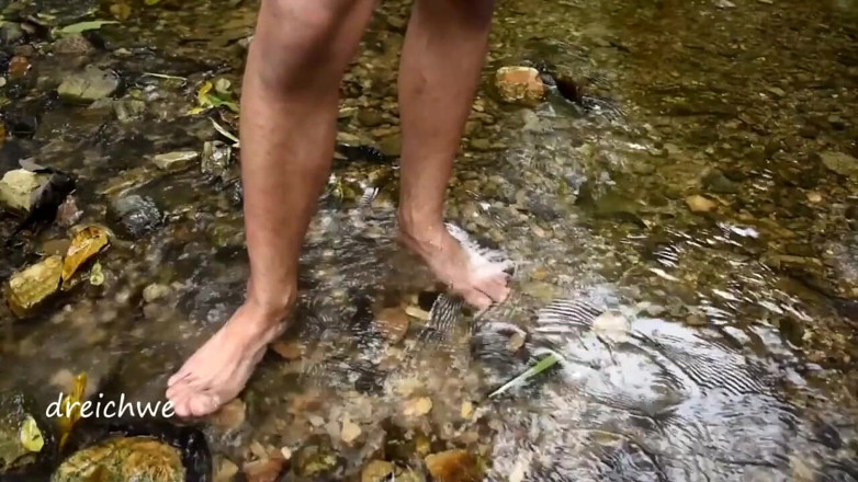Dreichwe: A foot bath in the river