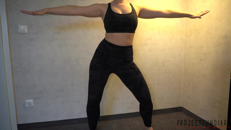 Projectsexdiary: Tight yoga pants girl gets hot creampie