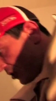 Ahegao Blonde Licking Throbbing Cock Dripping Spit