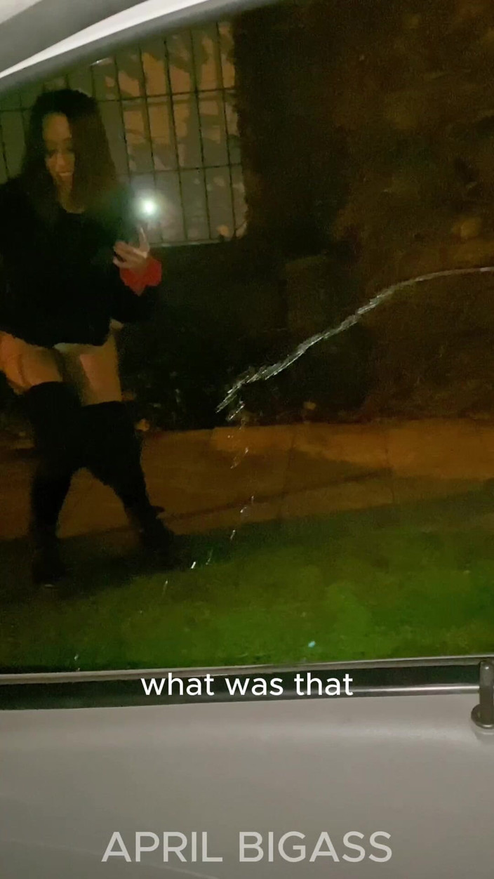 April BigAss: Trio De Pisse Dans Les Rues D’argentine, À Mar Del Chambres, À...