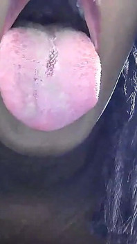 Yeah, Stepdaddy! Cumload on My Tongue and All in My Mouth