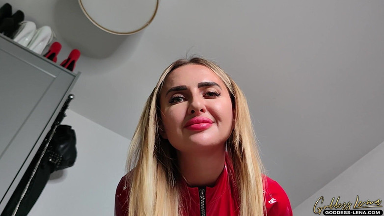 Goddess Lena: 视角——被牵着绳子穿好