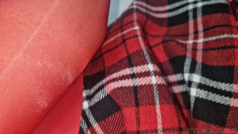 Nylon Xtreme: POV Elena Clark Înveliș Sex din nailon