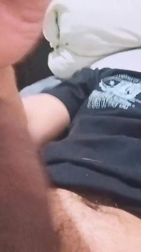 Sexy Guy Gets Naked on His Bed and Masturbates While No One Is Home