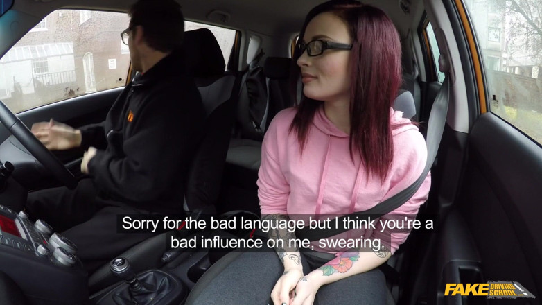 Fake Driving School: Fake Driving School - Wild & Naughty Petite American Chloe Carter Strips...