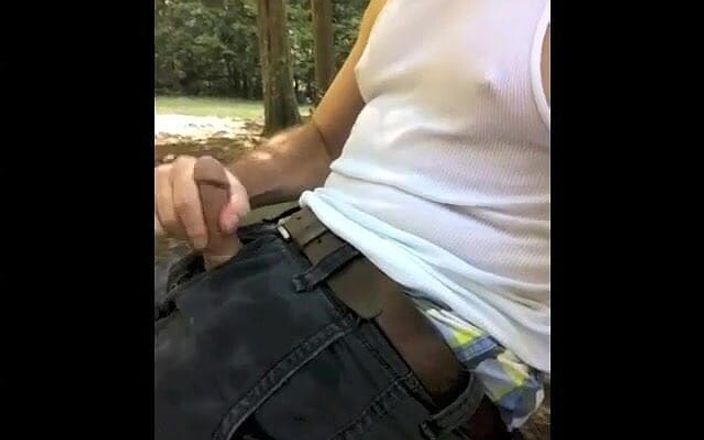 Tjenner: Masturbating in Outdoor- Cumming at the Picnic Area Outside