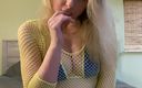 Sunny Lane: Sunny Lane is horny in my neon fishnets
