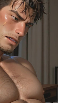 This Rugged Guy Jerking off with Intense Expression Will Drive You Wild