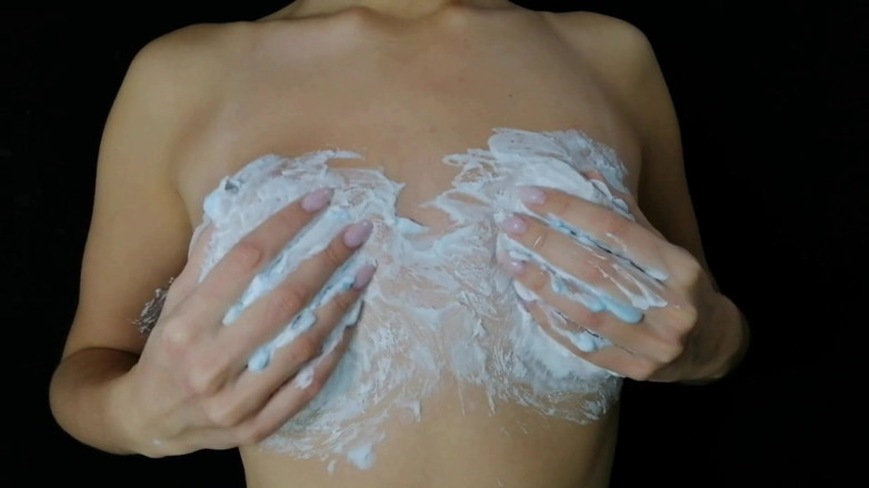 Nipple Stock: Boobs in foam