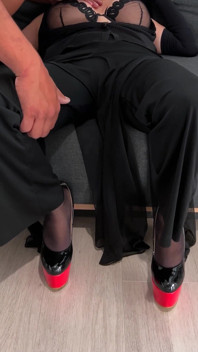 My Whore's Mouth Offered to 2 Subscribers to Serve as Cumslut to Cover with Cum in an Airbnb