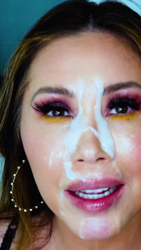 Kianna Dior Leopard bắn tinh lên mặt khổng lồ