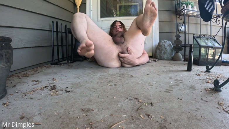 Mr Dimples: Ich Ficke Mich Draußen Mit Meinem BBC-dildo!