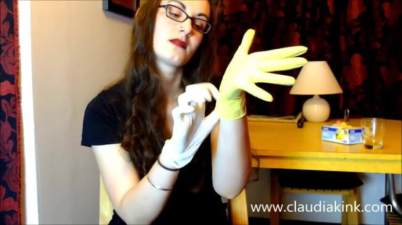 Claudia Kink: Teasing with my soft gloved hands