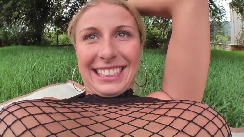 Petty by Sextermedia: Blonde Unabashedly Pees in Front of the Camera