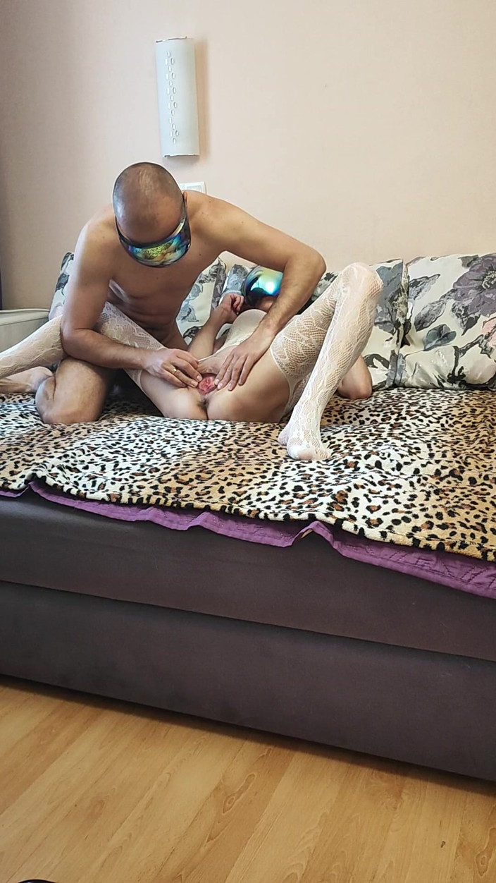 Hotlia: Wife in White Stockings Gets Fucked in Front of Her...
