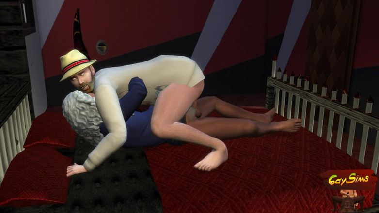 Dirty gay Sims: 最初は継息子だったが、今度は臆病な女の子だ