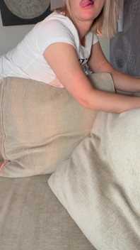 Curvy Girl in Shiny Nylons Gets Pantyhose Destroyed - Hot Cum on Ass, Projectfundiary
