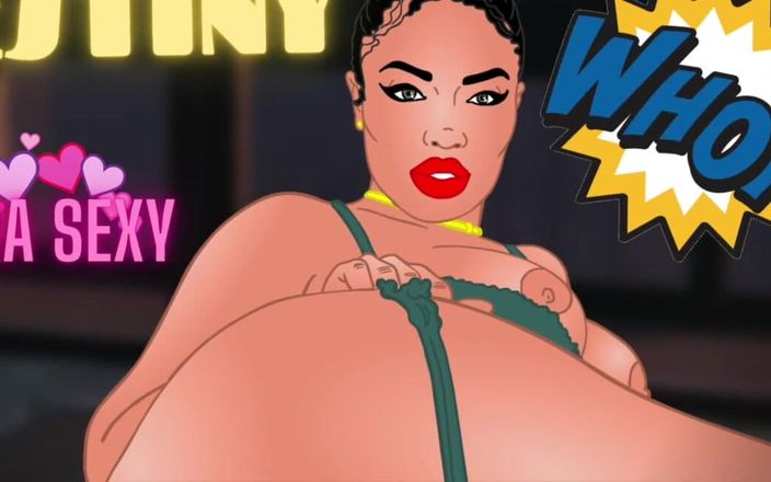 Back Alley Toonz: Curvy Girl Destiny Big Ass Nude Model Anime Cartoon Shoot
