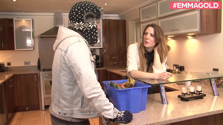 Emma Gold: Hardcore sex in the kitchen