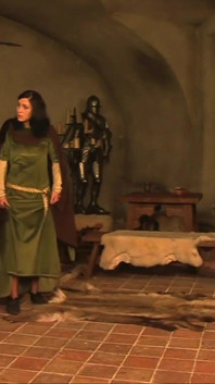 The King Orders His Two Young Maids to Get on Their Knees
