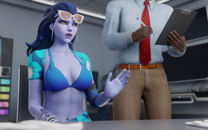 Orlikx: Widowmaker Airport Adventure BBC Before Summer Vacation Overwatch Porn