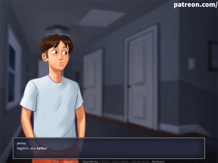 Cartoon Universal: Summertime saga part 79 - masturbate on porn video (Czech sub)