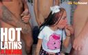 Latin bitch: Latina gostosa faz boquetes para seus amigos do bairro