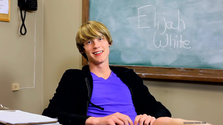 Teach Twinks: Sul set con il dolce Elijah