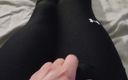 Jizz Sock Studio: Cum Wearing Leggings and Socks
