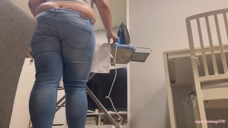 Your fantasy studio: Butt Crack in Jeans While Ironing