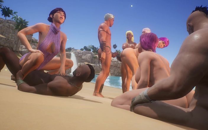 Velvixian 3D: Beach Party Jerk Public