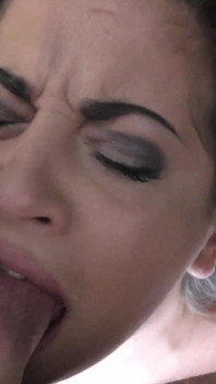 Lara Lee Throat Slut Gags on Huge Cock