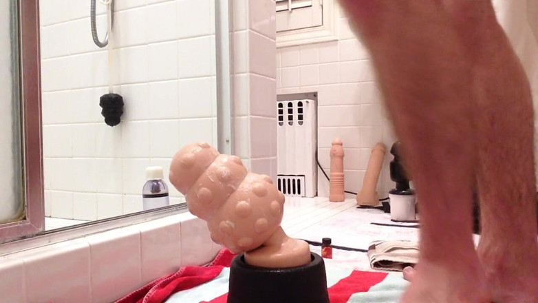 Turtlewax: Anal fun - Playing with my asshole in the bathroom