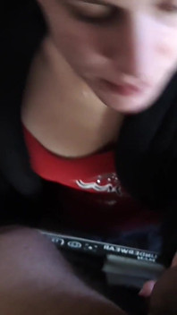 Cumslut Amateur MILF Sucking Big Cock on Her Knees Blowjob