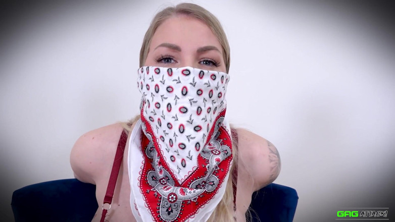 Gag Attack: Danielle Maye - Microfoam tape gagged