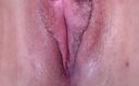 Wow Marie: Horny Girl Pussy Big Labia Masturbation - Close up Pulsating Orgasm