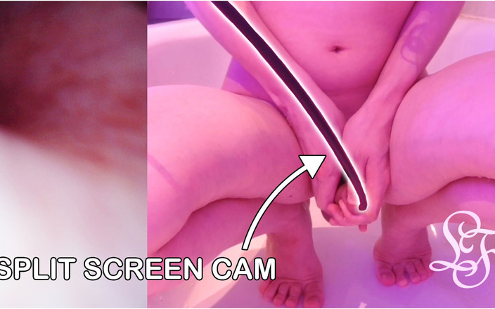 Lina Free: Endoscope POV Inflated Bladder - Pissing in the Bathub