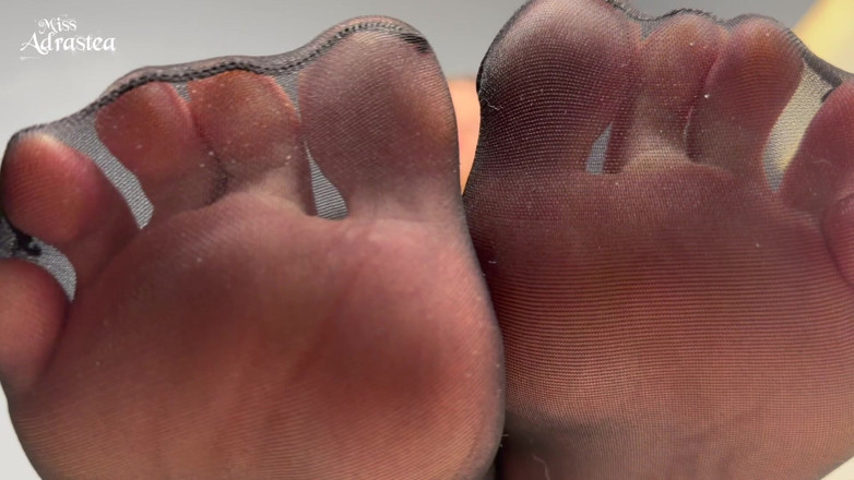 Miss Adrastea: Be a Good Pet Under My Fragrant Feet! - Pantyhose Domination...