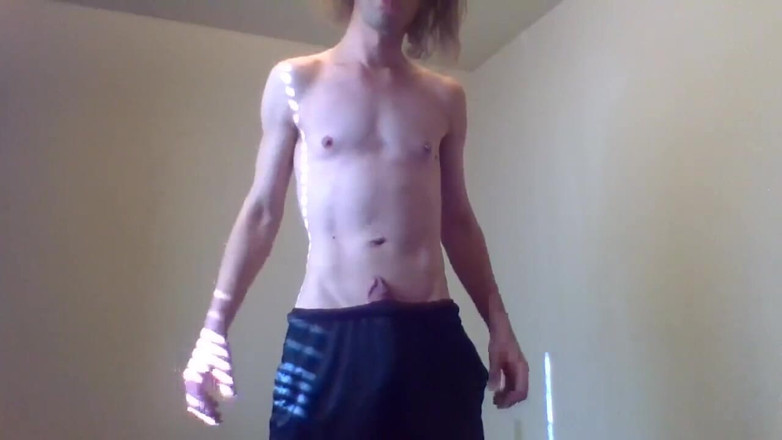 LilTaste: Transgirl Slapping Her Hard Non-op Clit Around