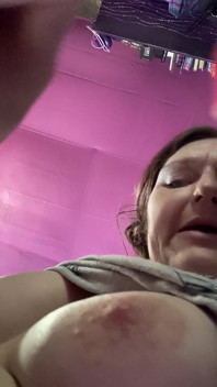 The Struggle to Orgasm Is Real for Hot Mature Brunette with Amazing Tits! New Batteries for the Win! Part 1 of 2