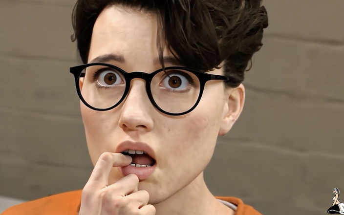 Dukes Hardcore Honeys: Chica no unitaria nerd toma bbc grueso en prisión