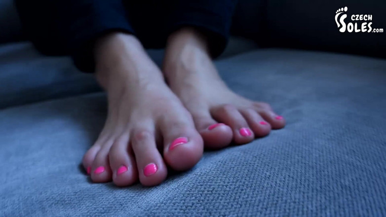 Czech Soles - foot fetish content: Smelly feet punishment for her husband - POV