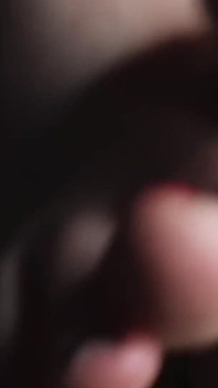 Close up Footjob
