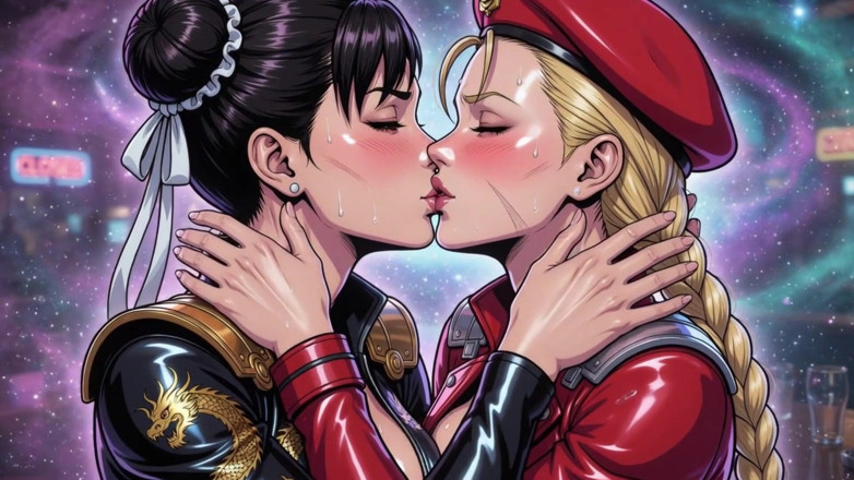 AI Porn: Cammy dan Chun Li Kissing Ai