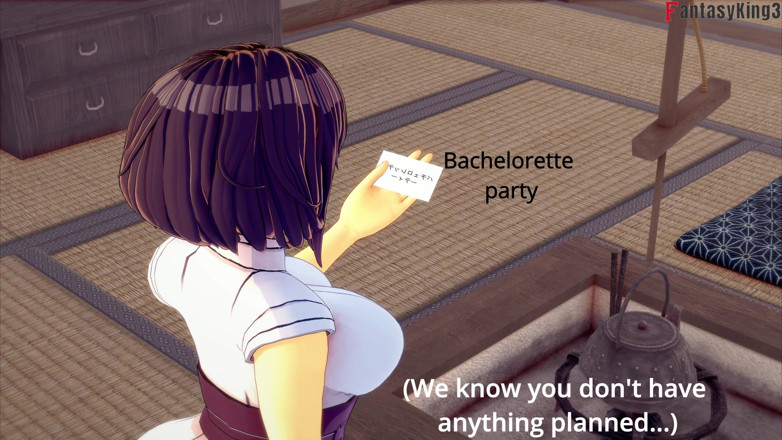 Fantasy king: Hinata get fucked at her bachelorette party - Hinata Hinata NTR:...