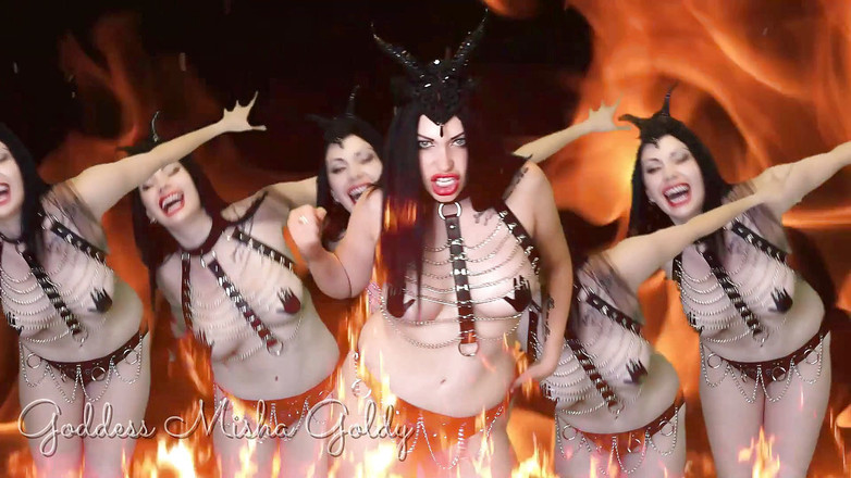 Goddess Misha Goldy: Hol deinen letzten orgasmus und entkomme dich für deinen dämon!...