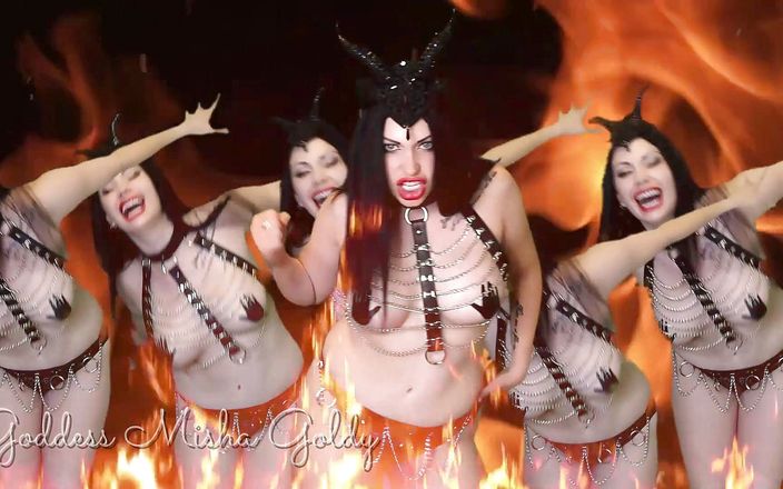 Goddess Misha Goldy: Get your last orgasm and off yourself for your demon!...