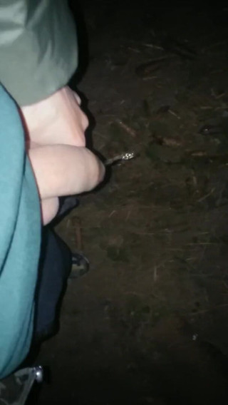 Idmir Sugary: Foreskin Filling with Piss Like Balloon - Night Forest Uncut Piss