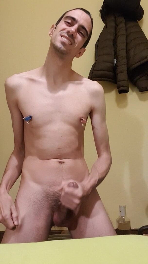 Slave Sparrow: Zjedz swoją spermę, niewolniku! Z klipami do segregatorów
