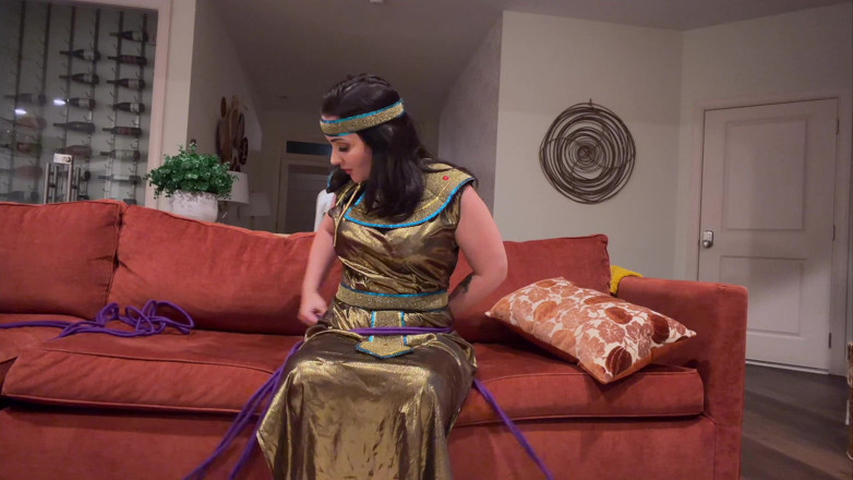Kink in Time: Tilly Mcreese's Ancient Egyptian Self-bondage Ritual 4K POV Captive Fantasy Awaits!